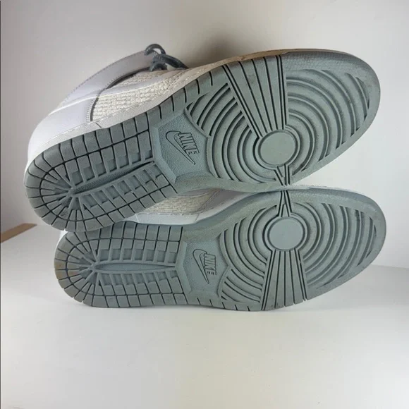 Nike Dunk Sky Hi White Dove Grey Women’s Size 9 Hidden Wedge Sneakers - Picture 7 of 12